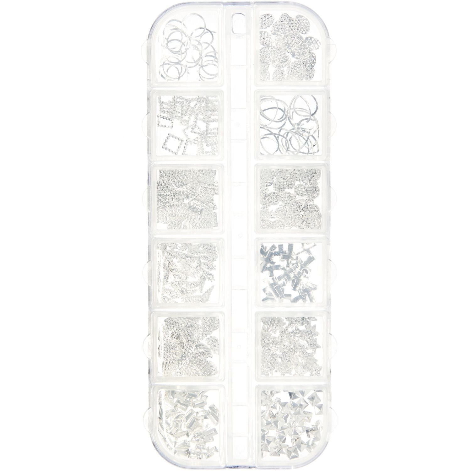 Füllmaterial für Resin Formen Mix Silber 12x8g - Craftguru