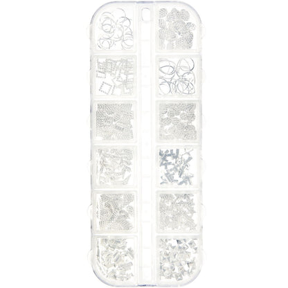 Füllmaterial für Resin Formen Mix Silber 12x8g - Craftguru