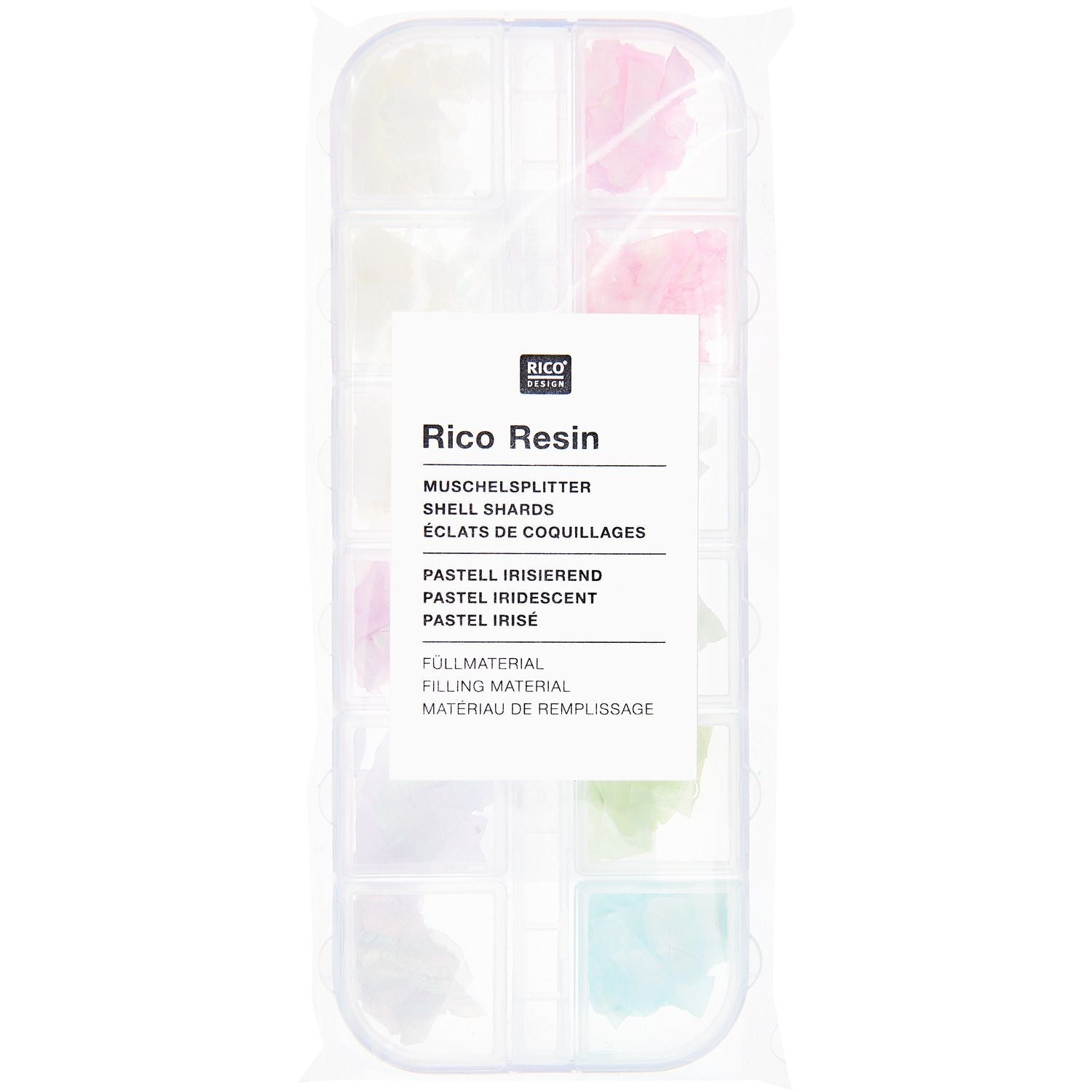 Füllmaterial für Resin Muschelsplitter Pastell 12x4g - Craftguru