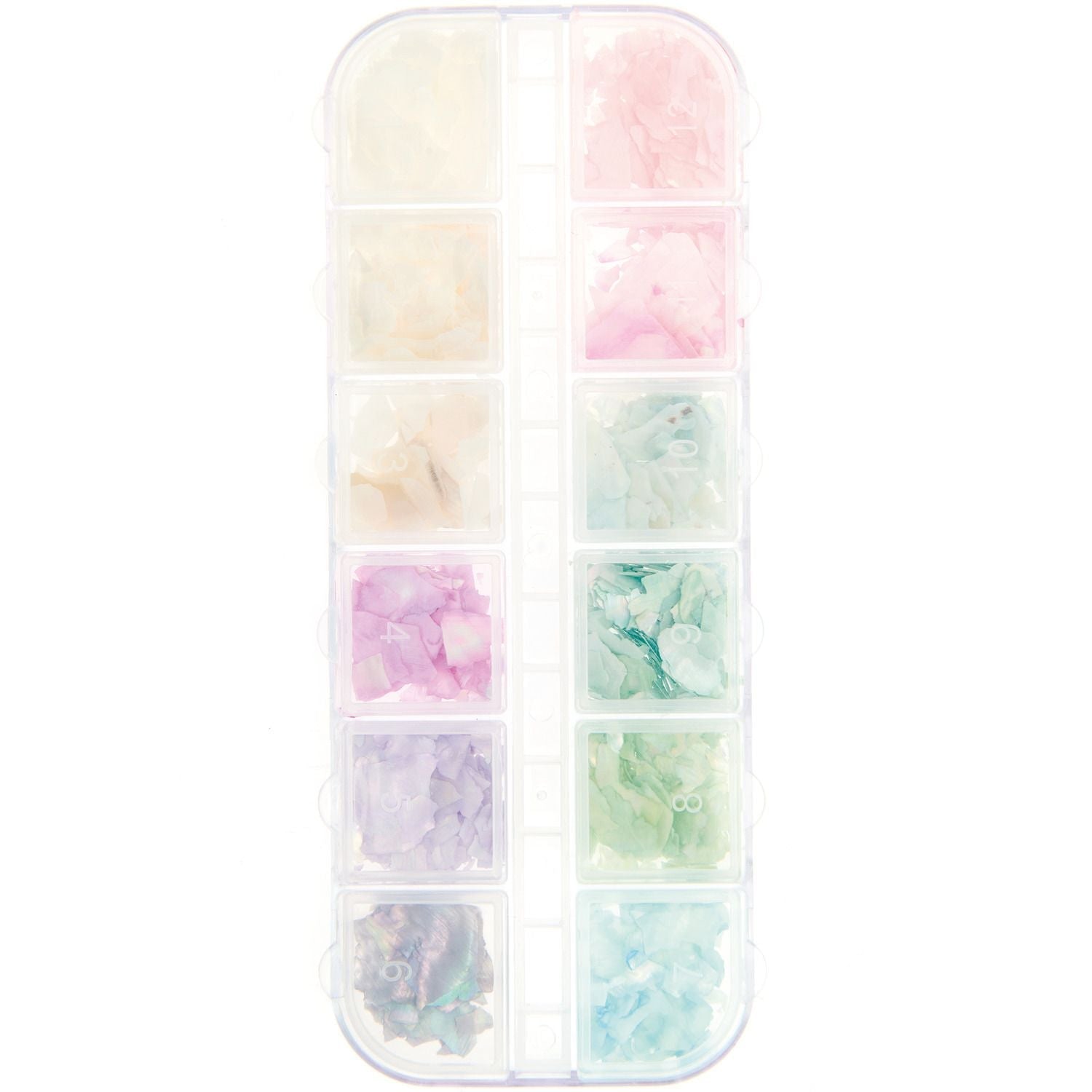 Füllmaterial für Resin Muschelsplitter Pastell 12x4g - Craftguru