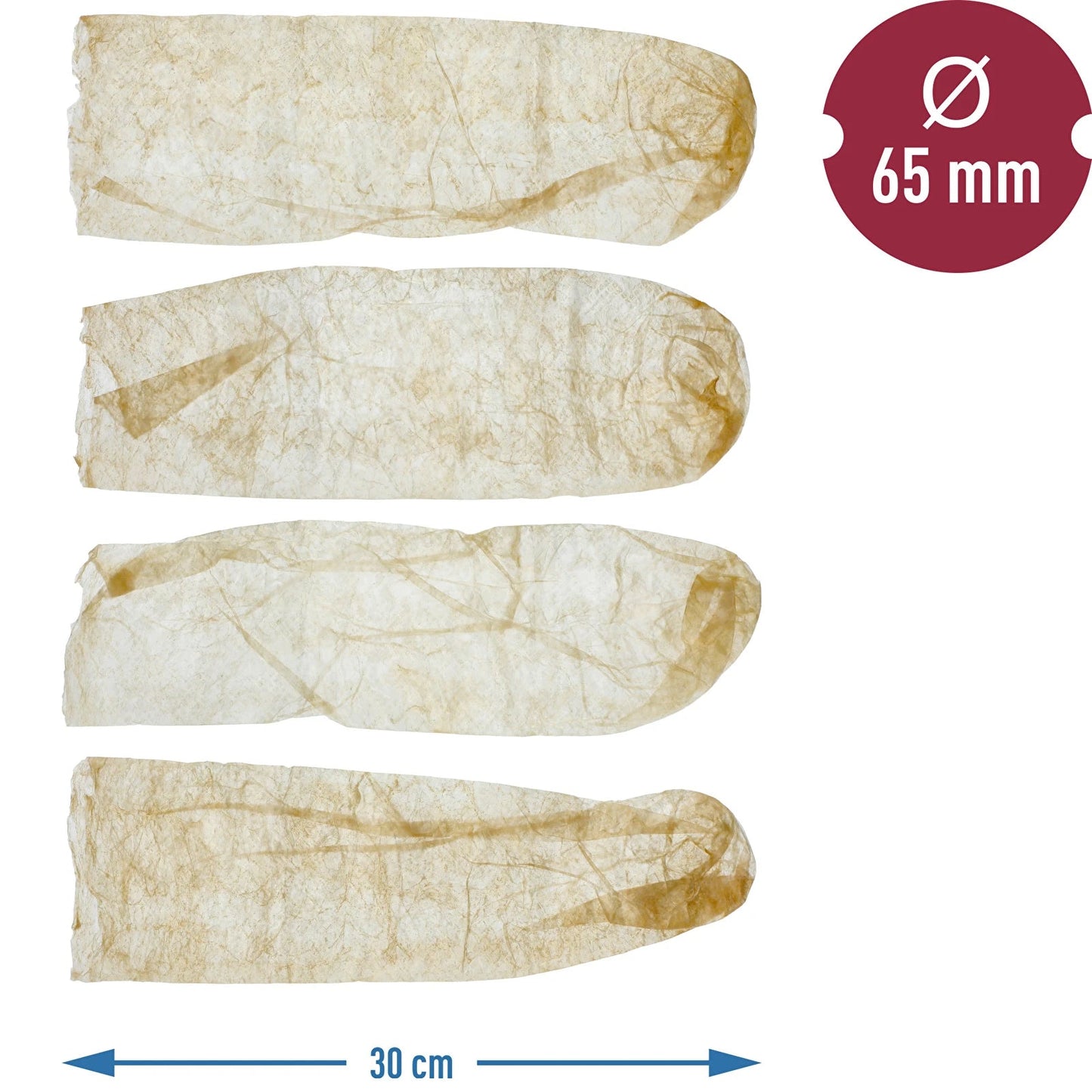 Getrocknete Schweinedärme Kaliber 65 mm, 30 cm - 4 St. - Craftguru