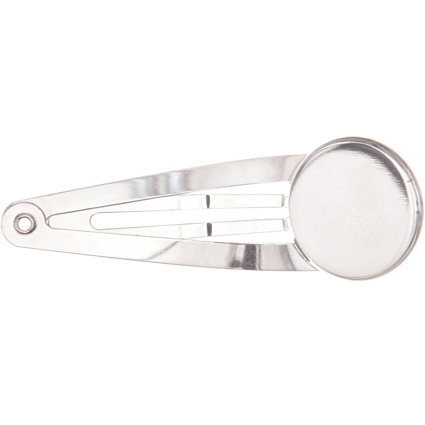 Haarclips mit runder Klebefläche 5,5cm 3 Stück - Craftguru
