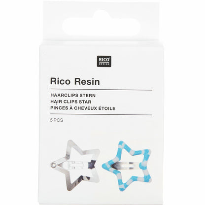 Haarclips Stern 5 Stück - Craftguru