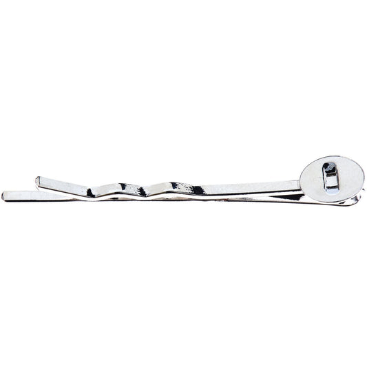 Haarnadel mit runder Klebefläche 4,5cm 5 Stück - Craftguru