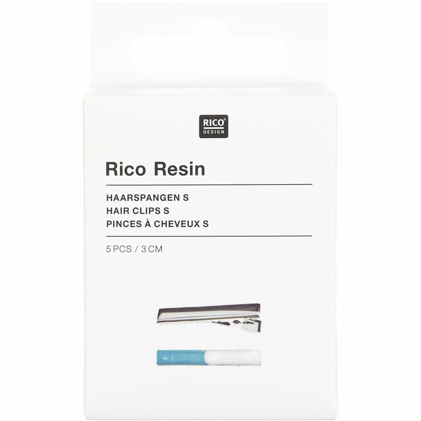 Haarspange 3 cm 5 Stück - Craftguru