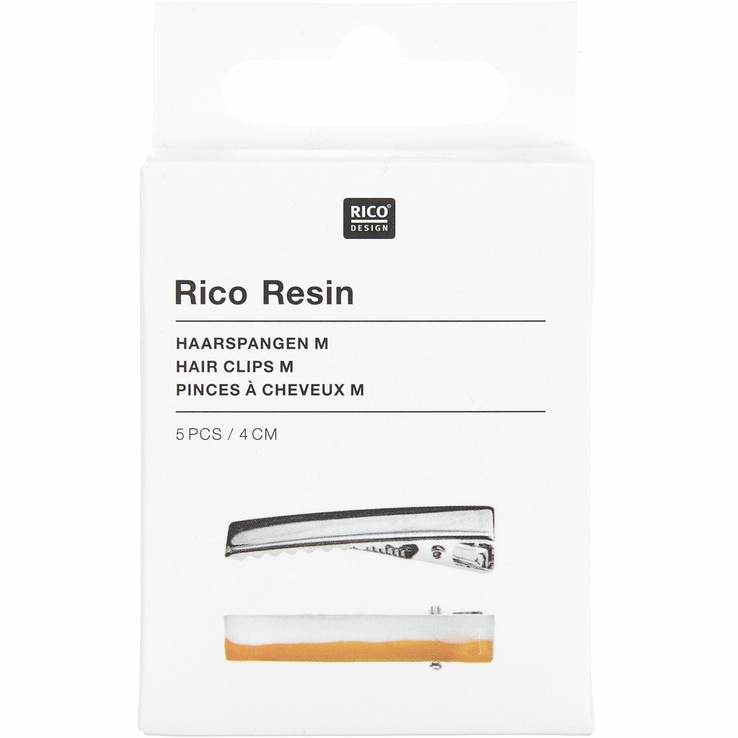 Haarspange 4 cm, 5 Stk - Craftguru