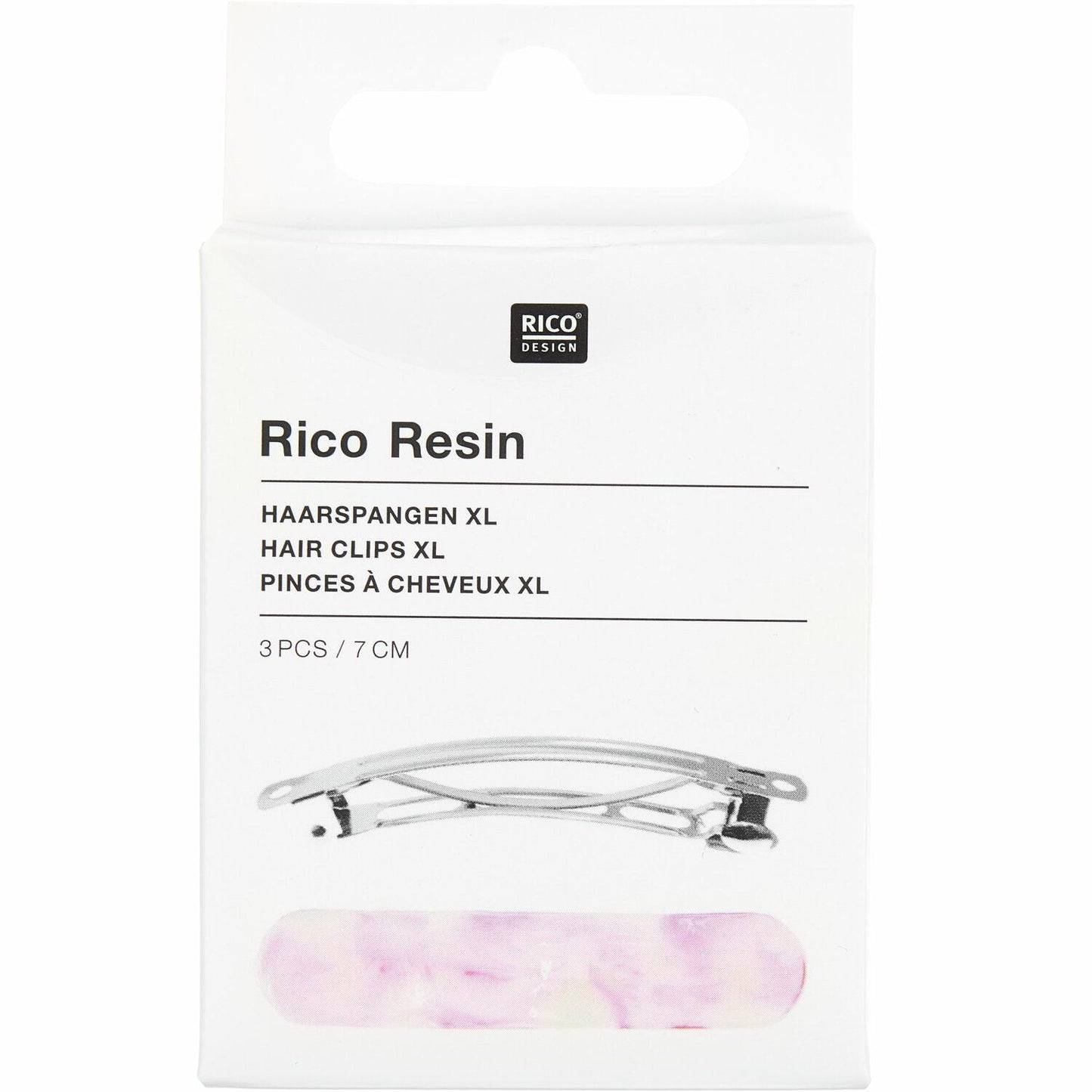 Haarspange 7cm 3 Stück - Craftguru