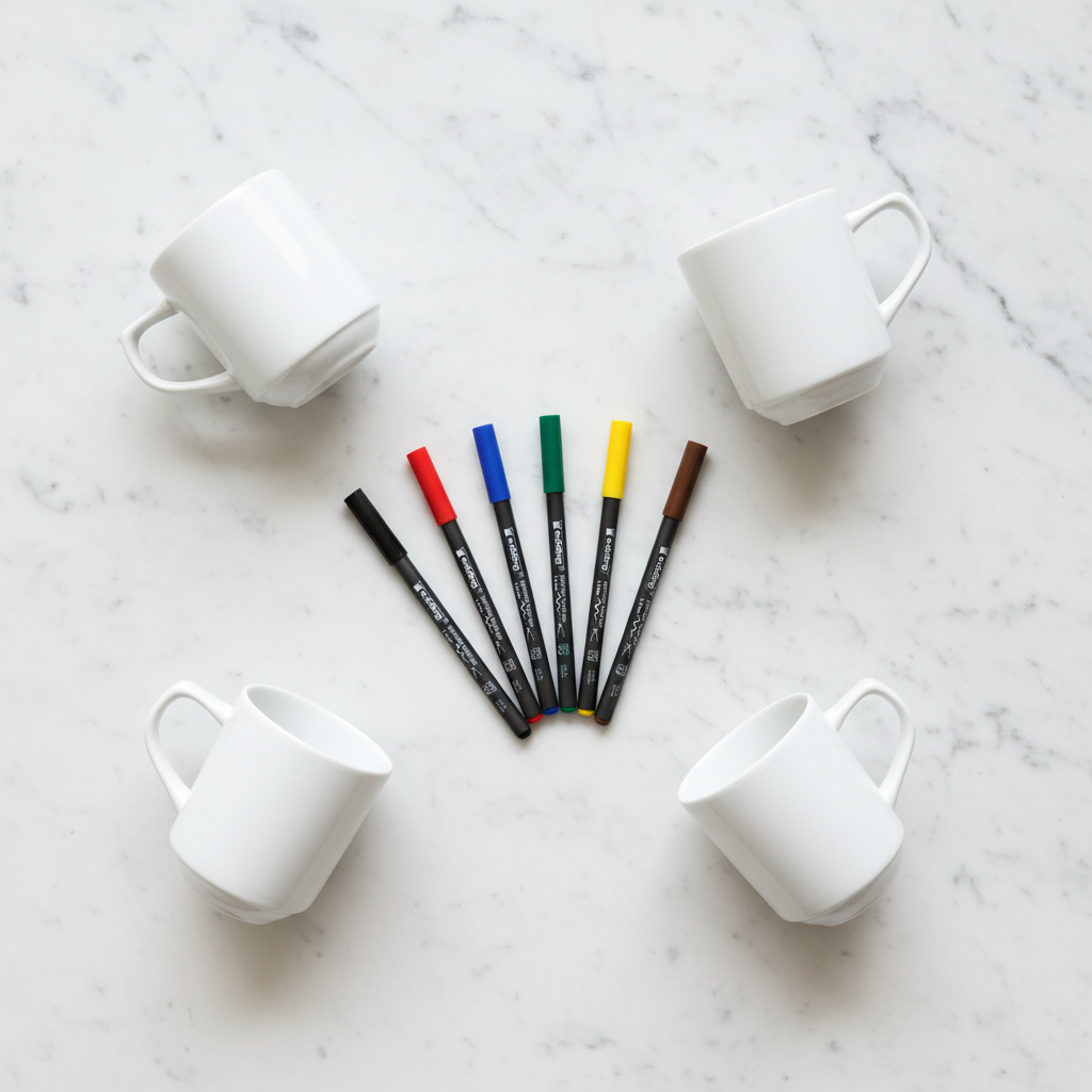 Malset Becher Basic - Flat Lay