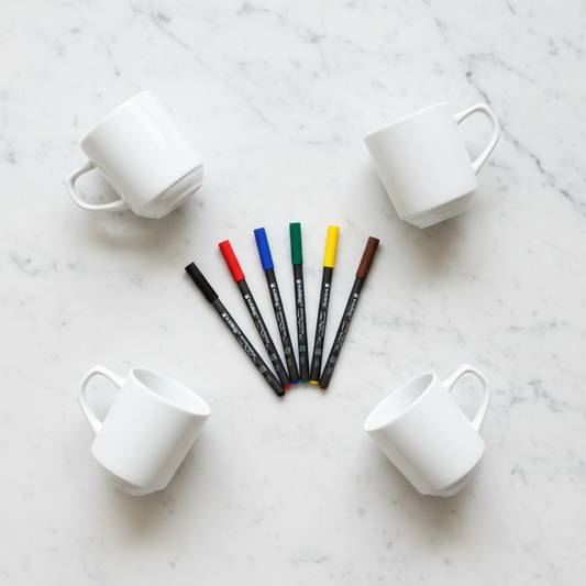 Malset Becher Basic - Flat Lay