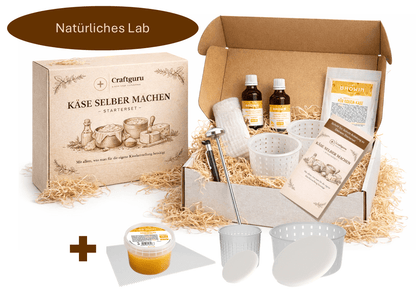 Käse selber machen - Starterset - Premium, natürliches Lab - Craftguru