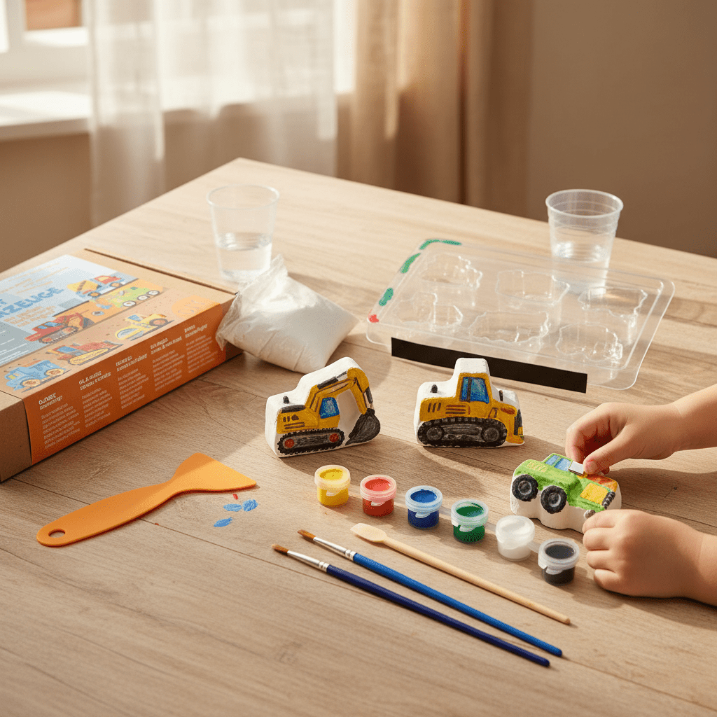 Kinder - Gießset Baufahrzeuge - Craftguru