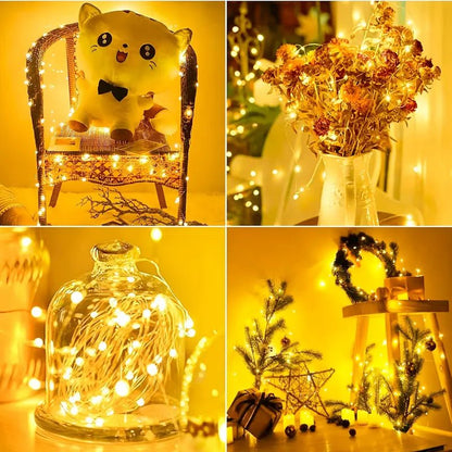 Lichterkette, warmweiß oder kaltweiß, 1m oder 2m - Craftguru