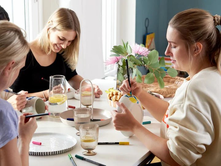 Malset Kaffeetasse Rio inkl. 4 Tassen und 6 Stiften - Craftguru