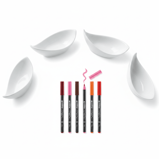 Malset Mini Schälchen Velho inkl. 4 Schälchen und 6 Stiften - Craftguru