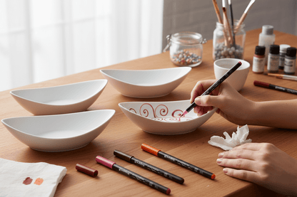 Malset Porzellanschale Lima inkl. 4 Schalen und 6 Stiften - Craftguru