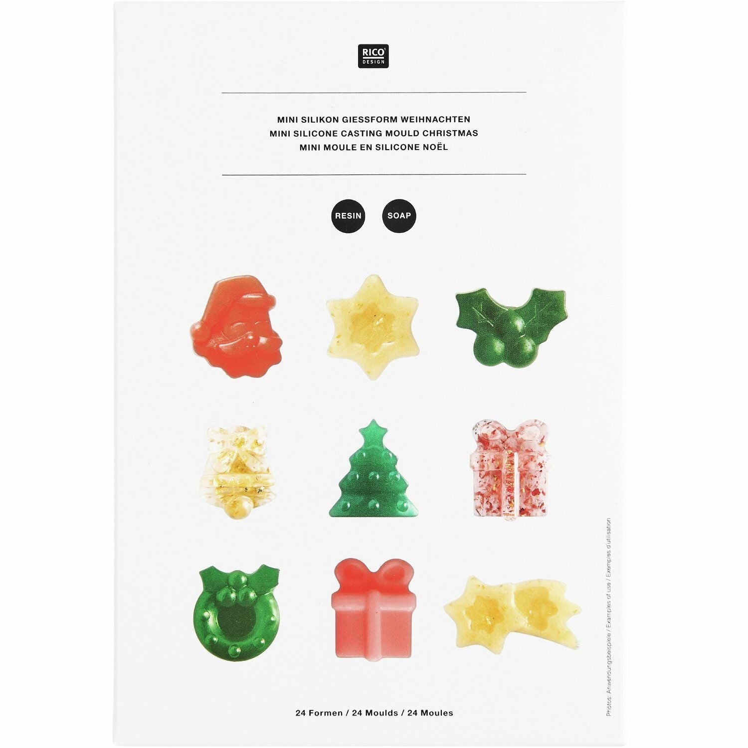 Mini Silikon Gießform Weihnachten - Craftguru