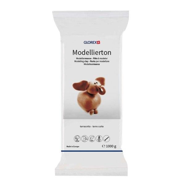 Modellierton lufttrocknend, terracotta, 1000g - Craftguru
