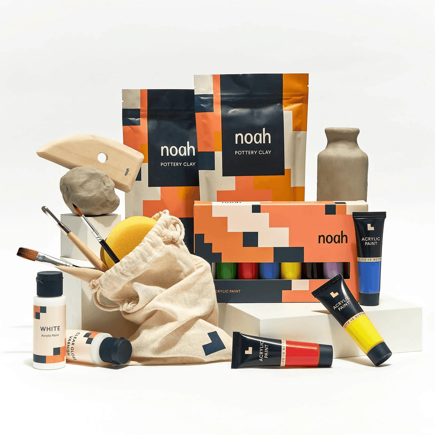 Noah Töpferset Starter-Kit inkl. Primärfarben - Craftguru