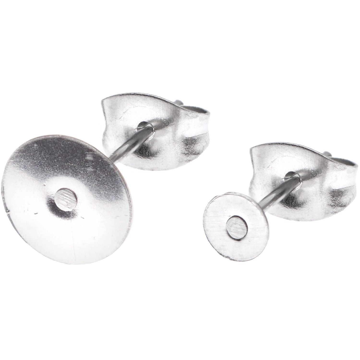 Ohrstecker mit runder Klebefläche 6 Stück - Craftguru