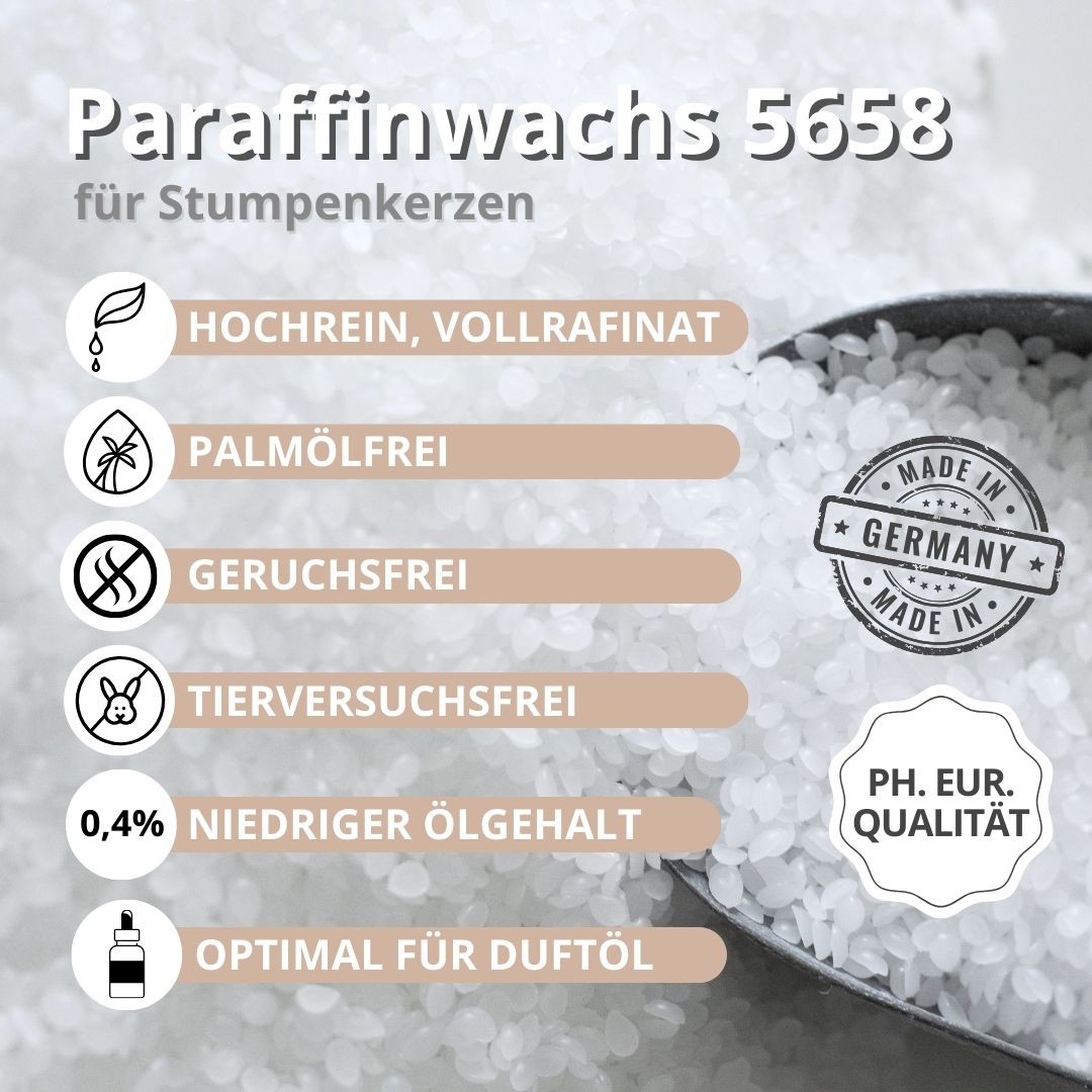 Paraffinwachs in Pastillen 56 - 58°C, 1kg - Craftguru