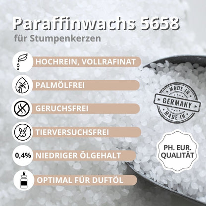 Paraffinwachs in Pastillen 56 - 58°C, 1kg - Craftguru