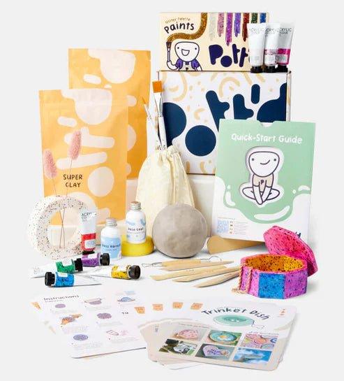 Pott'd Töpfer-Kit für zu Hause - Farbset Glitzer - Craftguru