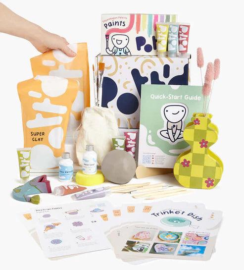 Pott'd Töpfer-Kit für zu Hause inkl. Farbset Metallisch - Craftguru