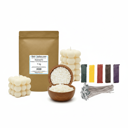 Premiumset - Kerzengießen mit Sojawachs - Craftguru