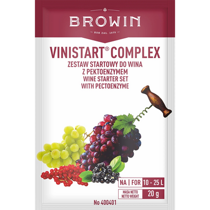 Vinistart Complex für 10-25 L Weiß- und Rotwein