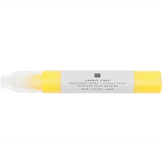 Rico Design - Candle liner Kerzenmalfarbe gelb 30ml - Craftguru