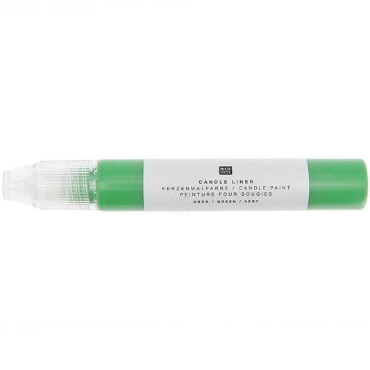 Rico Design - Candle liner Kerzenmalfarbe grün 30ml - Craftguru