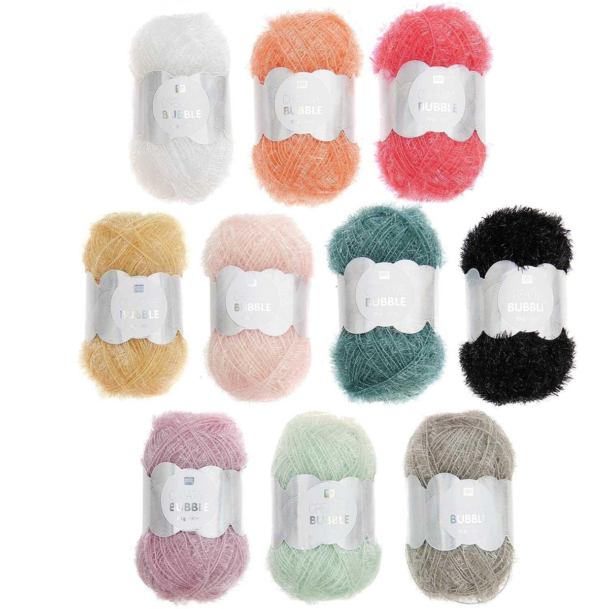 Rico Design Creative Bubble Set Pastel Colours 10 Knäuel - Craftguru