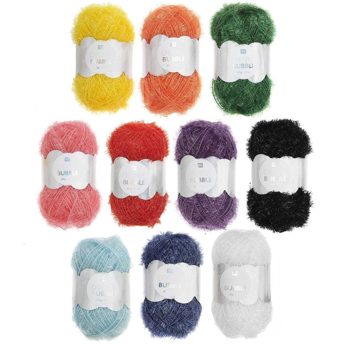 Rico Design Creative Bubble Set Rainbow Colours 10 Knäuel - Craftguru