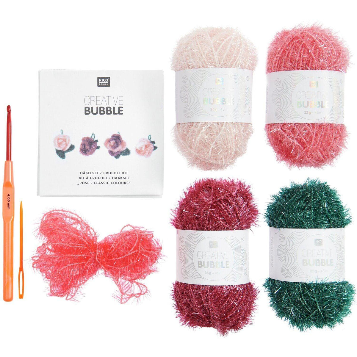 Rico Design Häkelset Creative Bubble Rose Classic - Craftguru