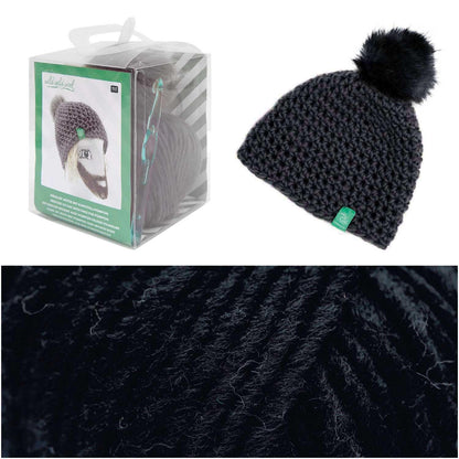 Rico Design Häkelset Mütze Wild Wild Wool Pompon Schwarz - Craftguru