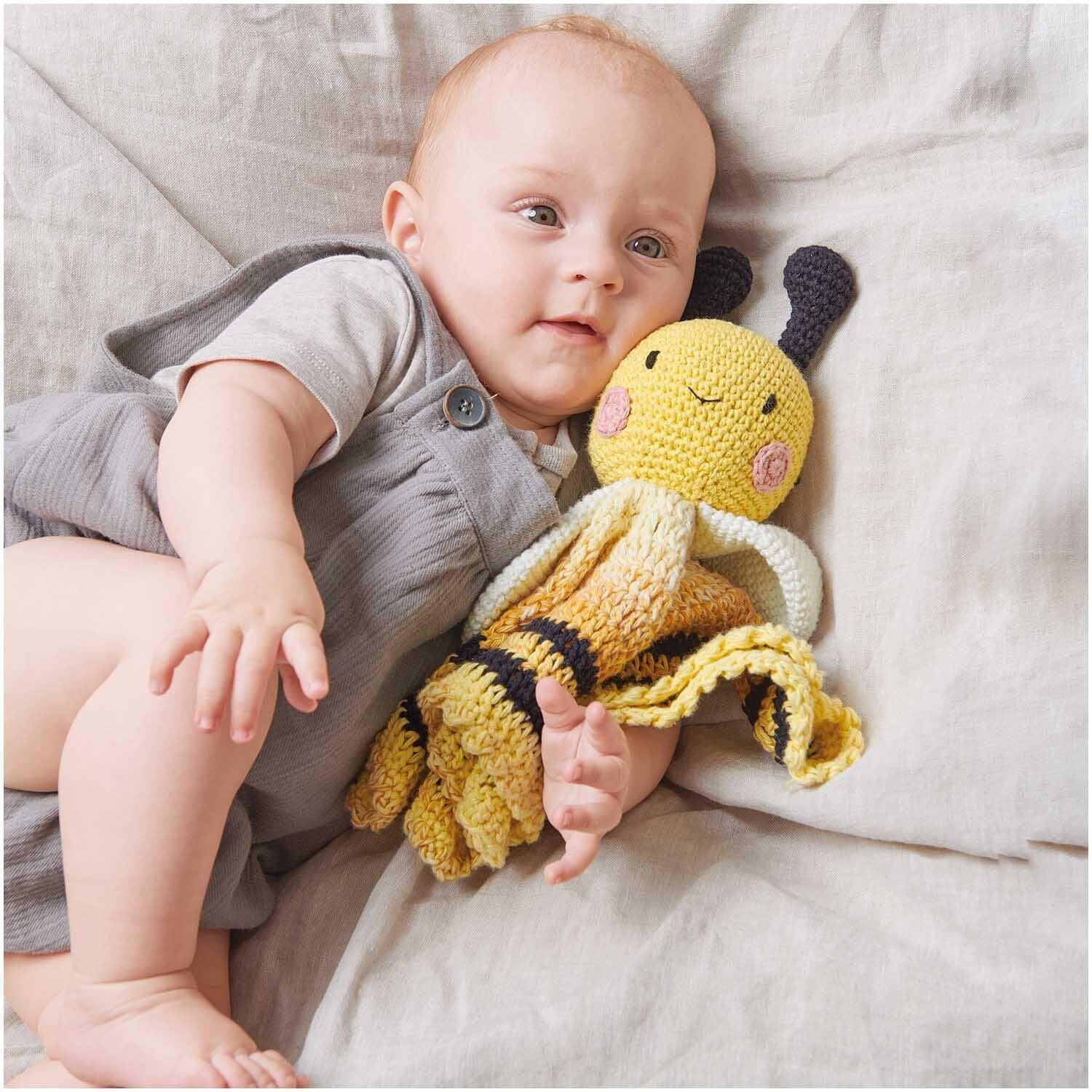 Rico Design Häkelset Ricorumi Baby Blankies Biene 8-teilig - Craftguru