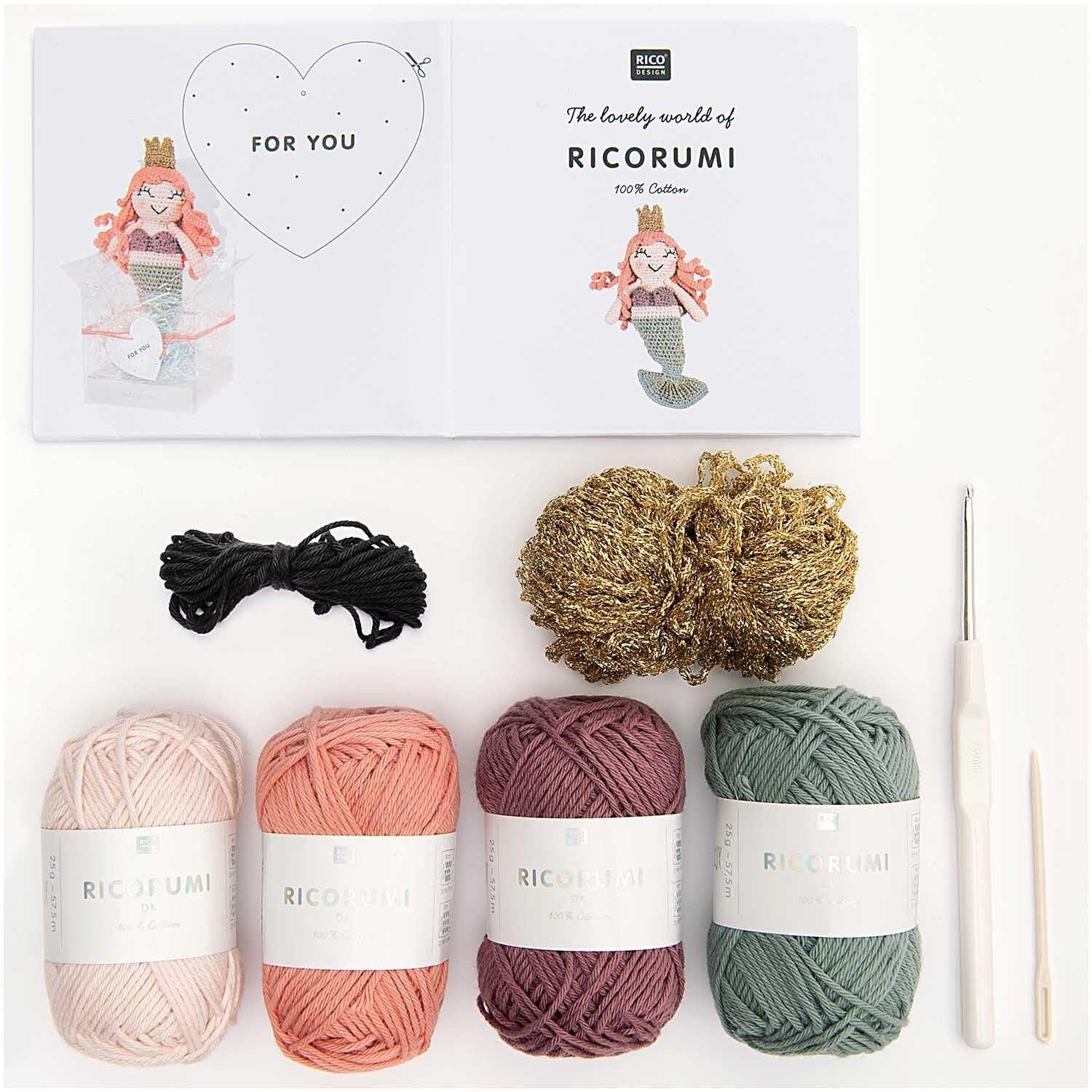 Rico Design Häkelset Ricorumi Meerjungfrau - Craftguru