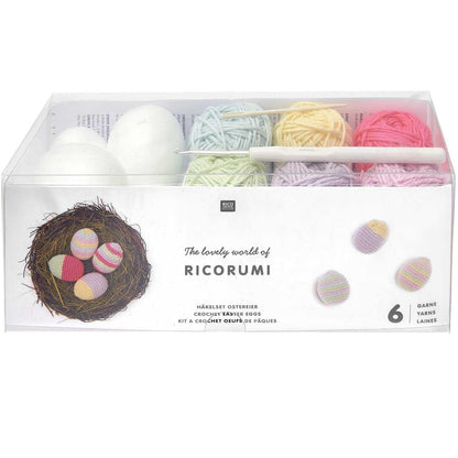 Rico Design Häkelset Ricorumi Ostereier pastell 15 teilig - Craftguru
