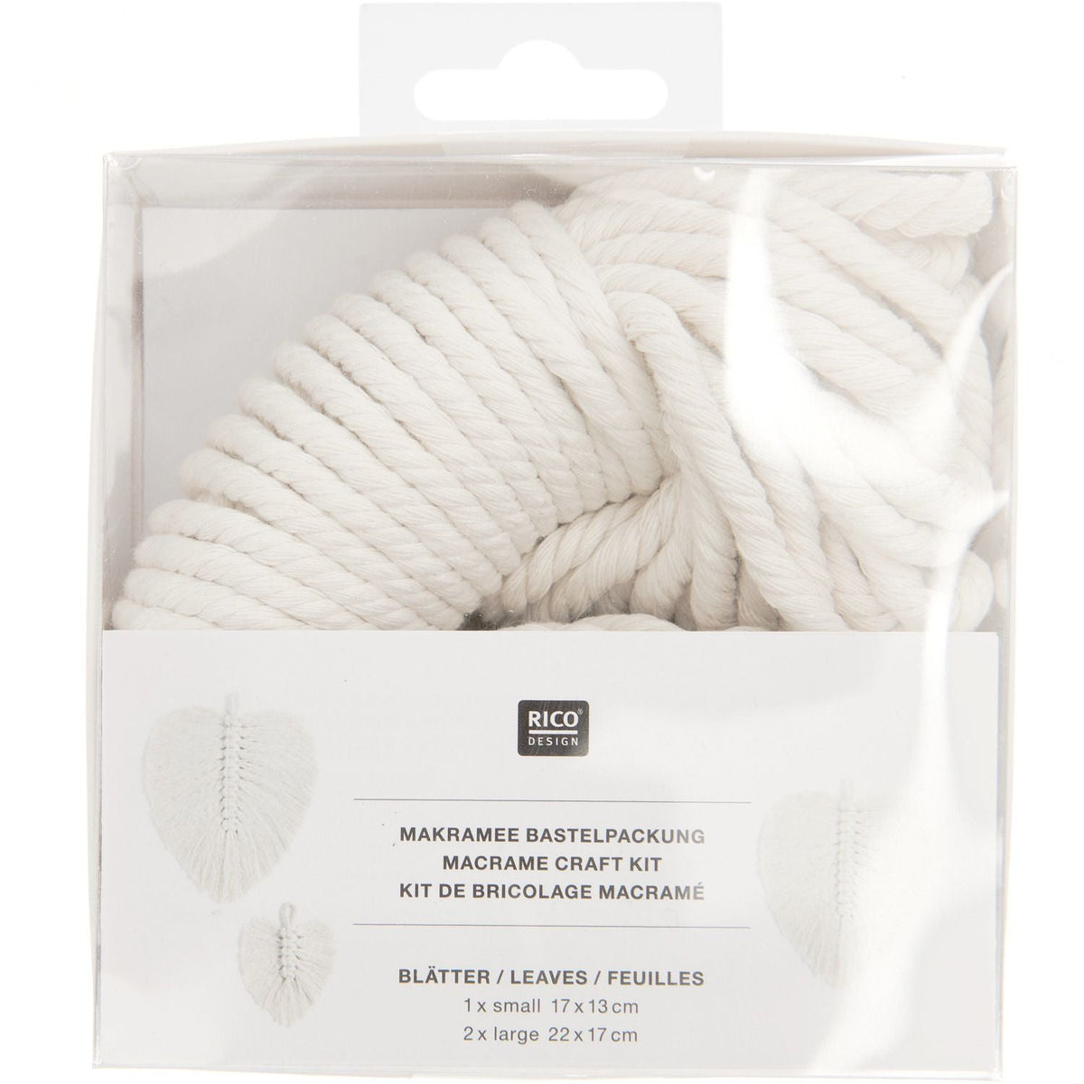 Rico Design Makramee Set Blätter 3 Stück - Craftguru