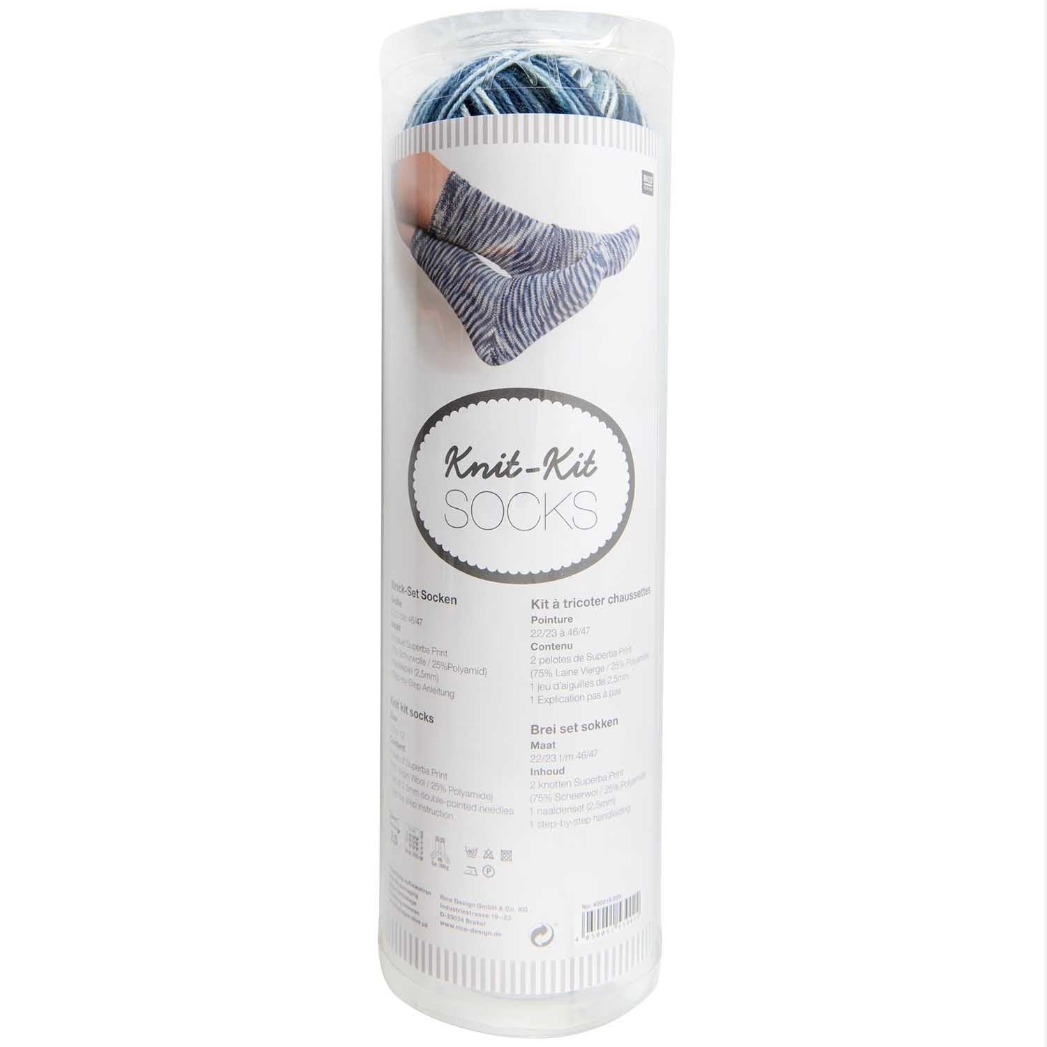Rico Design Strickset Socken Denim - Craftguru