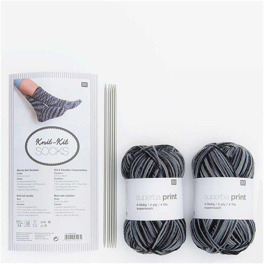 Rico Design Strickset Socken Granit - Craftguru