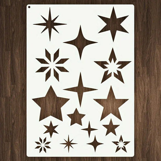 Schablone Sterne - Craftguru