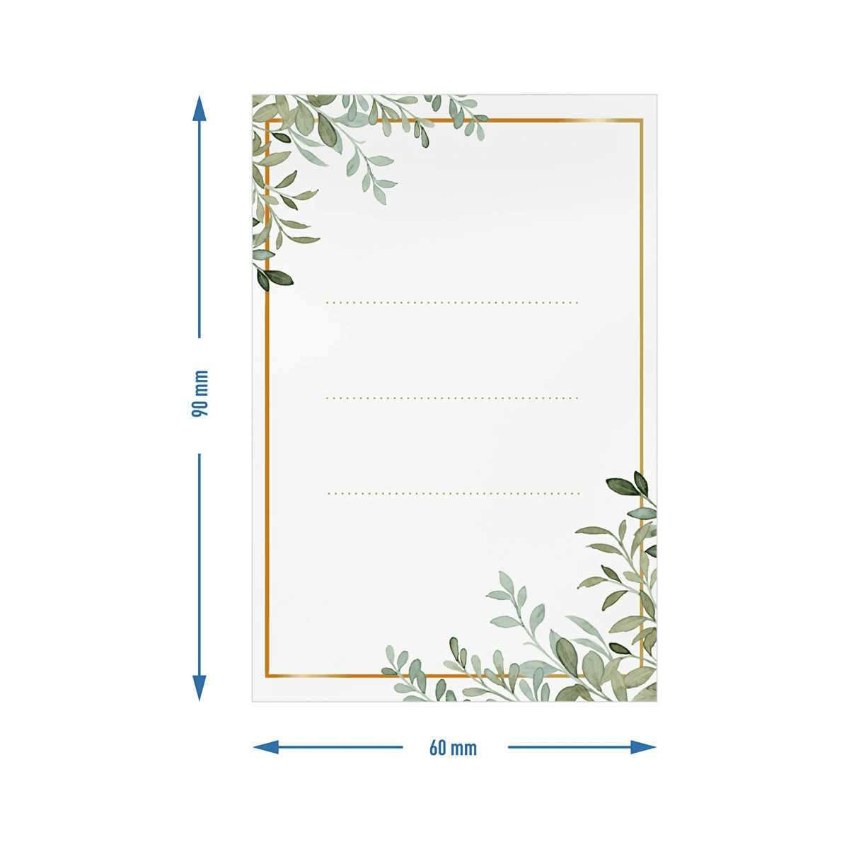 Selbstklebende Etiketten 60x90 mm für Flaschen - 20 St. - Craftguru