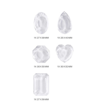 Silikon Gießform Anhänger Diamanten - Craftguru