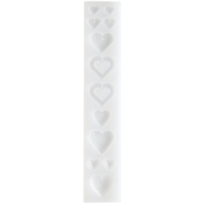 Silikon Gießform Anhänger Herzen - Craftguru
