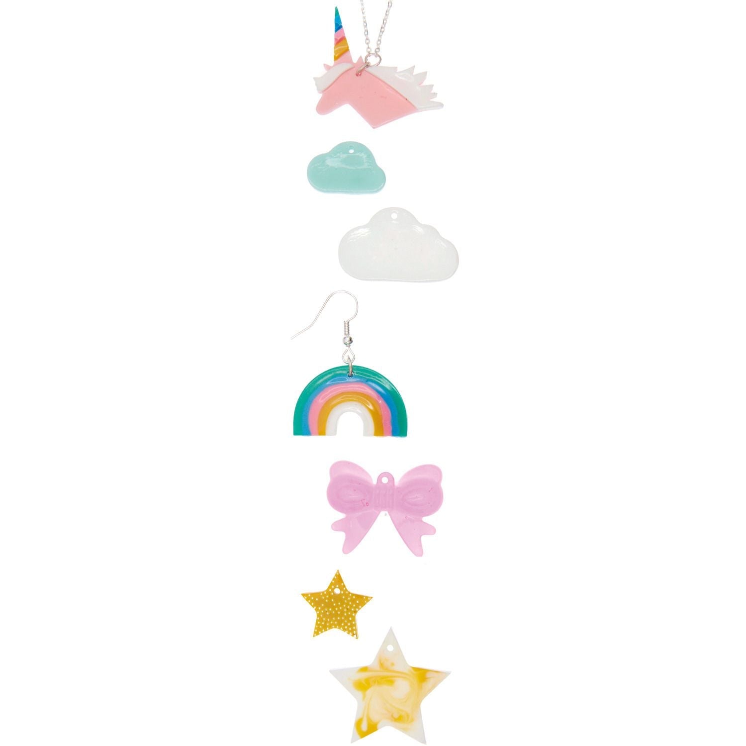 Silikon Gießform Anhänger Regenbogen - Craftguru