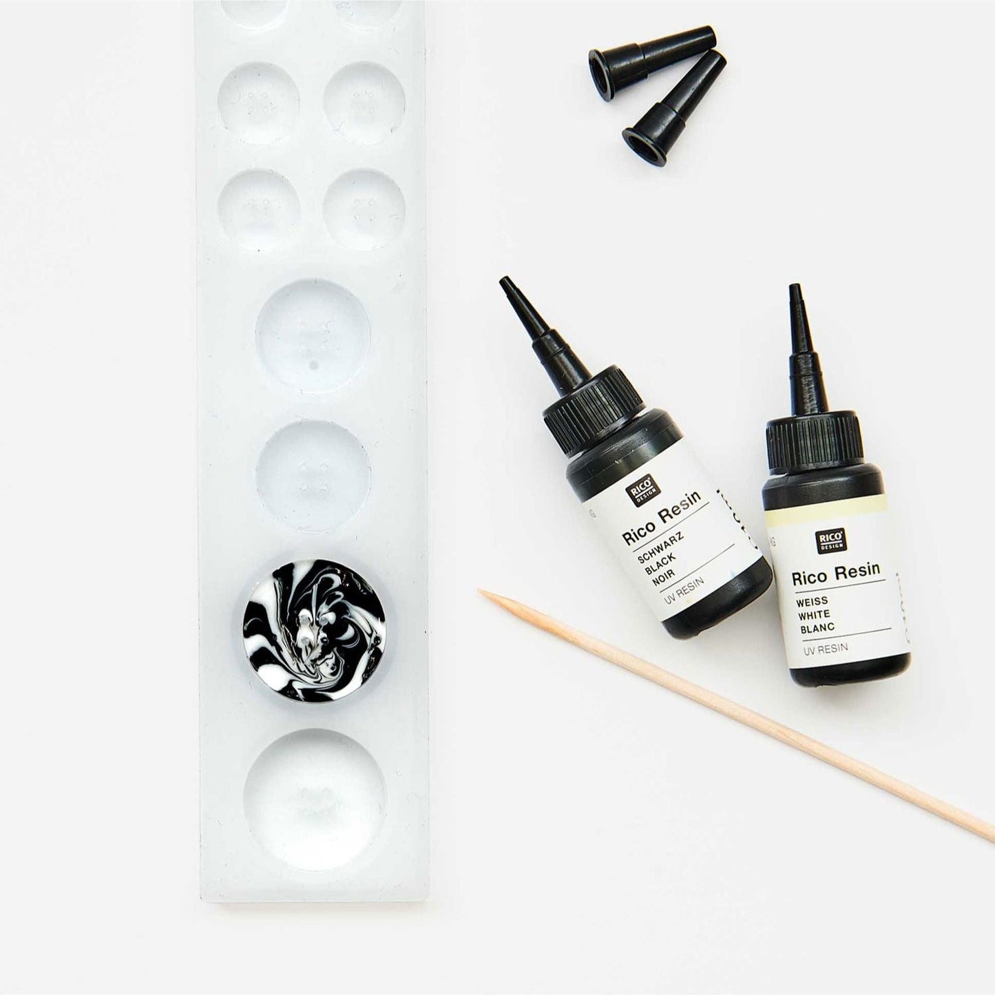 Silikon Gießform Knöpfe - Craftguru