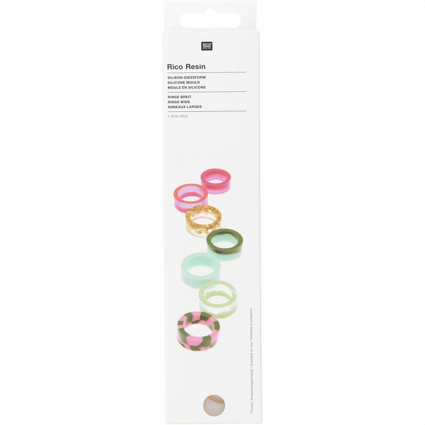 Silikon Gießform Ringe breit - Craftguru