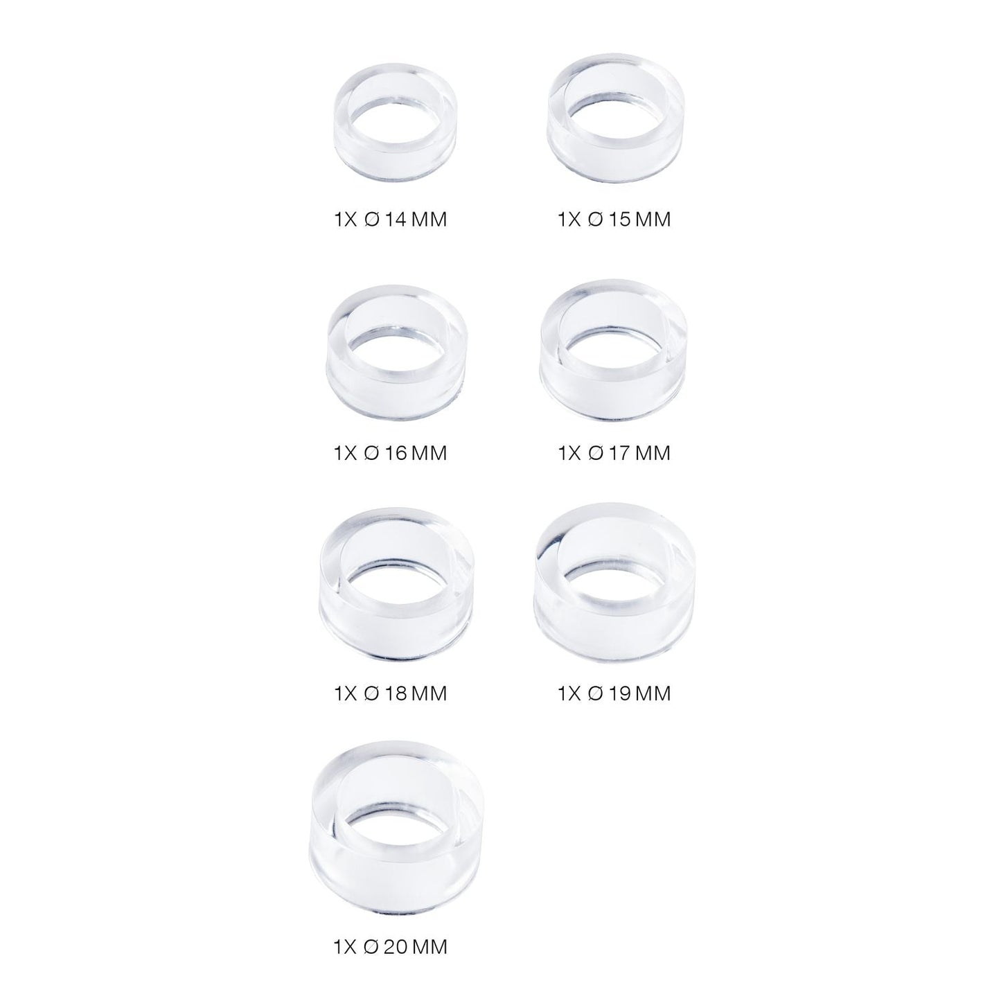 Silikon Gießform Ringe breit - Craftguru