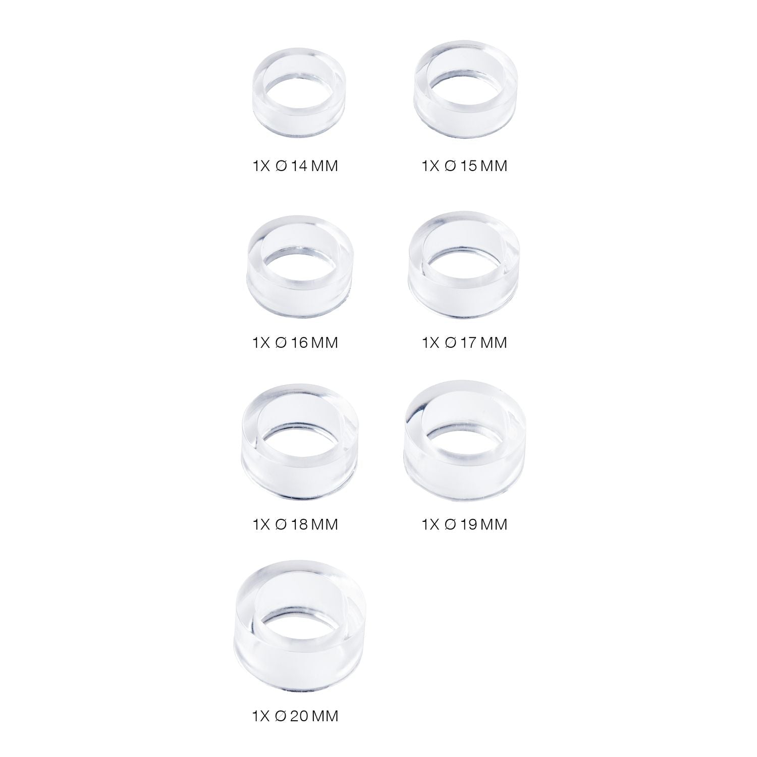 Silikon Gießform Ringe breit - Craftguru